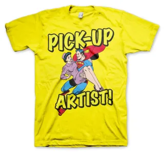 Tričko Superman - Pick-Up Artist (Žlté)