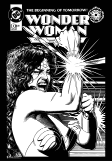 Plagát Wonder Woman - BW