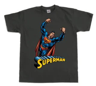 Tričko Superman - Flying (Šedé)