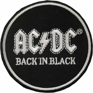 Nažehlovačka AC/DC - Back In Black Circle