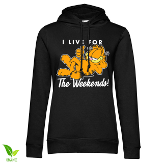 Dámska organic mikina Garfield - Live For The Weekend