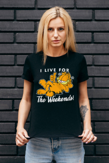 Dámske tričko Garfield - Live For The Weekend