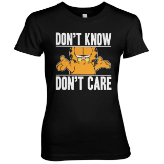 Dámske tričko Garfield - Don't Know - Don't Care