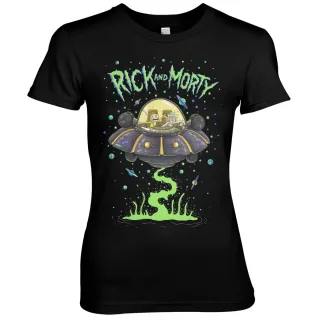 Dámske tričko Rick And Morty - Spaceship