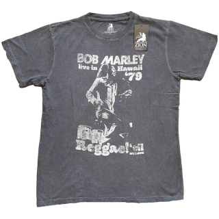 Tričko Bob Marley - Hawaii (Snow Wash)