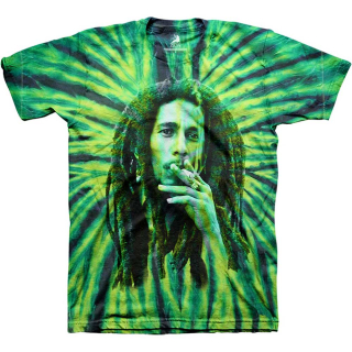 Tričko Bob Marley - Smoke (Tie-Dye)