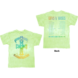 Tričko Guns N' Roses - Gradient Use Your Illusion Tour (Back Print & Dye Wash)