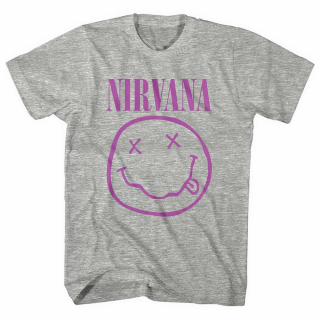 Tričko Nirvana - Purple Smiley