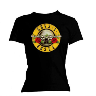 Dámske tričko Guns N Roses - Classic Bullet Logo (Skinny Fit)