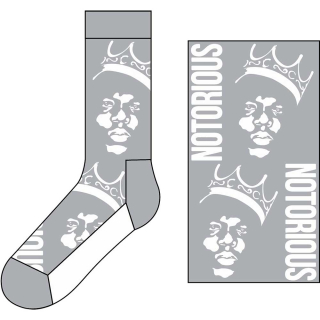 Ponožky Biggie Smalls - Crown Monochrome
