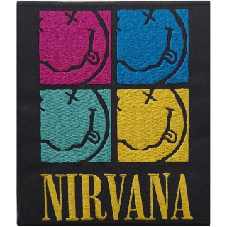 Nášivka Nirvana - Smiley Squares