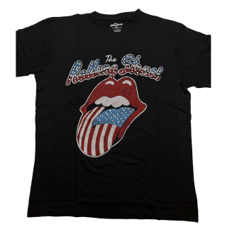 Tričko The Rolling Stones - USA Tongue (Diamante)