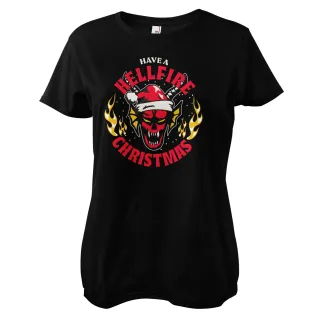 Dámske tričko Stranger Things - Have A Hellfire Christmas
