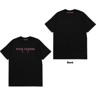 Tričko BlackPink - Pink Venom Logo (Back Print)