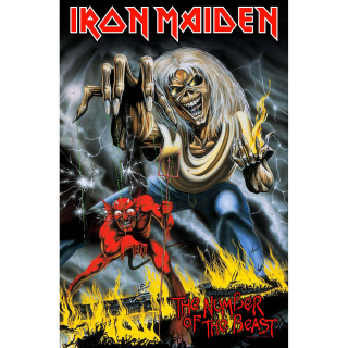 Textilný plagát Iron Maiden - Number Of The Beast