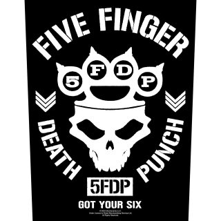Veľká nášivka - Five Finger Death Punch - Got Your Six