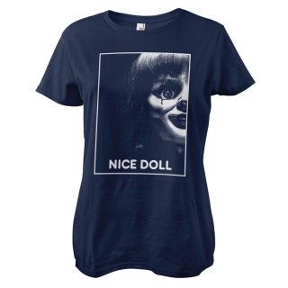 Dámske tričko Annabelle - Nice Doll (modré)
