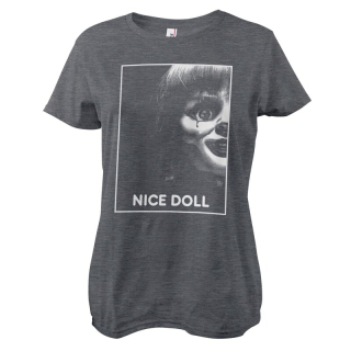 Dámske tričko Annabelle - Nice Doll (sivé)
