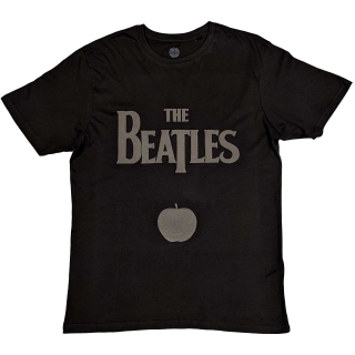 Tričko The Beatles - Drop T Logo & Apple (3D potlač)