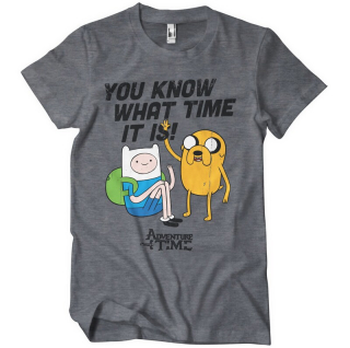 Tričko Adventure Time - It's Adventure Time (šedé)