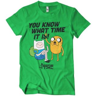 Tričko Adventure Time - It's Adventure Time (zelené)