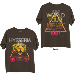 Eco tričko Def Leppard - Hysteria World Tour (Back Print)