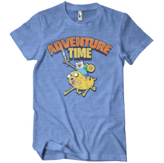Tričko Adventure Time - Washed (modré)