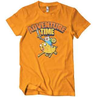 Tričko Adventure Time - Washed (oranžové)