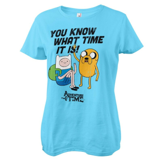 Dámske tričko Adventure Time - It's Adventure Time (modré)