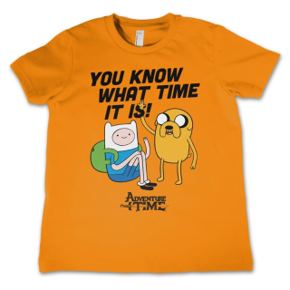 Detské tričko Adventure Time - It's Adventure Time (oranžové)