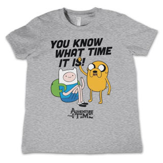 Detské tričko Adventure Time - It's Adventure Time (sivé)