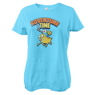 Dámske tričko Adventure Time - Washed (modré)