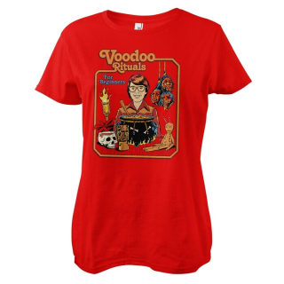 Dámske tričko Steven Rhodes - Voodoo Rituals For Beginners (Červené)