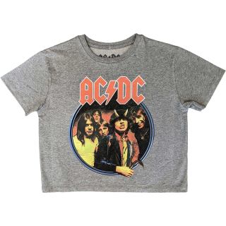 Dámske crop tričko AC/DC - Highway To Hell Circle