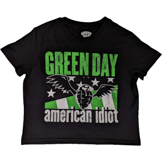 Dámske eco crop tričko Green Day - American Idiot Wings