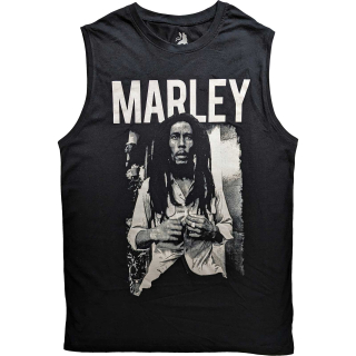 Tričko bez rukávov Bob Marley - Marley B&W