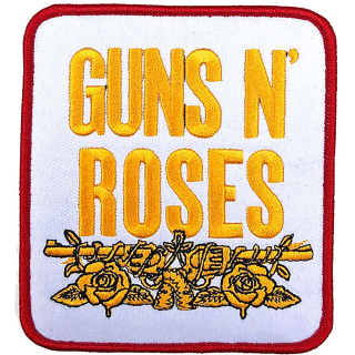 Nášivka Guns N Roses - Stacked White