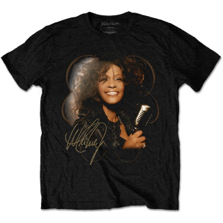 Tričko Whitney Houston - Vintage Mic Photo