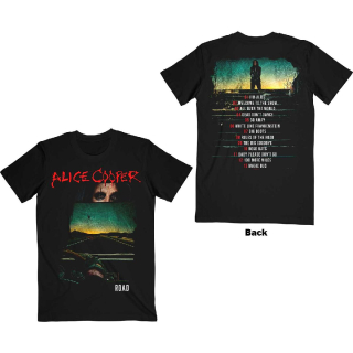 Tričko Alice Cooper - Road Cover Tracklist (Back Print)