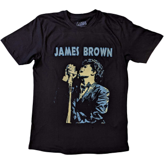 Tričko James Brown - Holding Mic