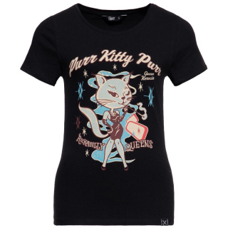 Dámske tričko Queen Kerosin - Purr Kitty Purr