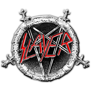 Kovový odznak Slayer - Pentagram