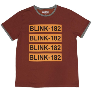 Ringer tričko Blink-182 - Logo Repeat