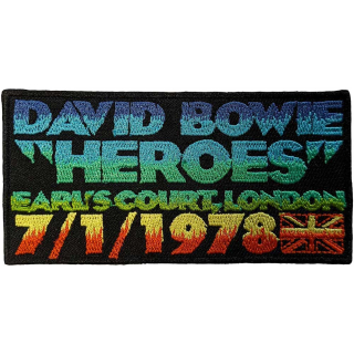 Nášivka David Bowie - Heroes Earls Court