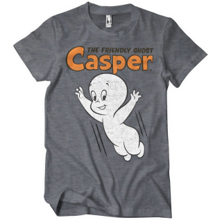 Pánske tričko Casper The Friendly Ghost - Casper (tmavo-sivé)