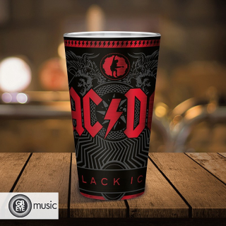 Sklenený pohár 400ml AC/DC - Black Ice