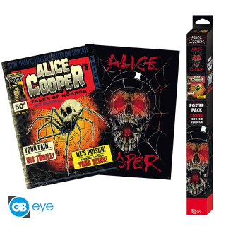Set dvoch plagátov - Alice Cooper - Tales of Horror/Skull