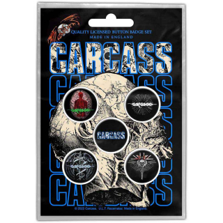 Set odznakov Carcass - Necro Head