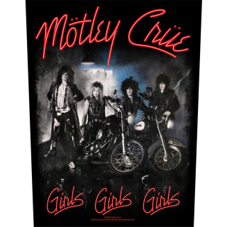 Veľká nášivka Motley Crue - Girls, Girls, Girls