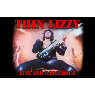 Textilný plagát Thin Lizzy - Live And Dangerous